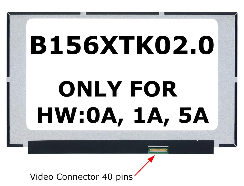 B156XTK02.0 Replacement LCD screen