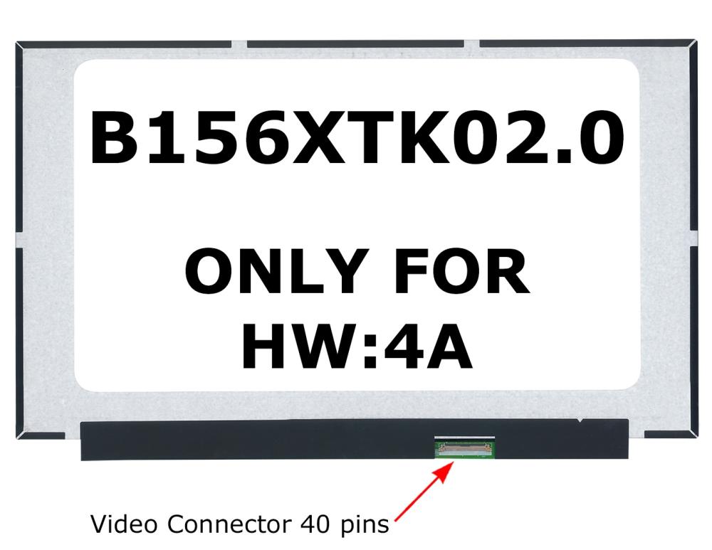 B156XTK02.0 Replacement LCD screen